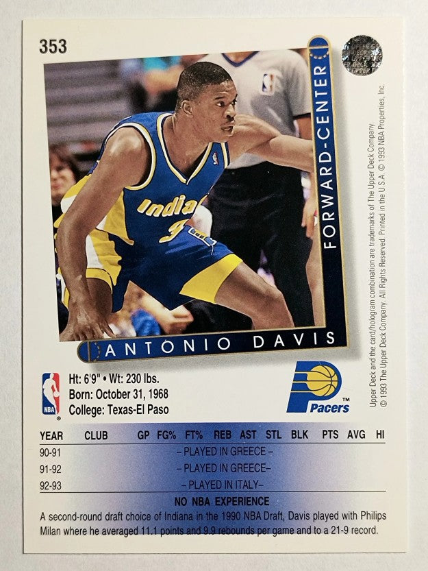 1993-94 Upper Deck #353 Antonio Davis RC