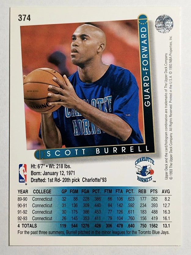 1993-94 Upper Deck #374 Scott Burrell RC