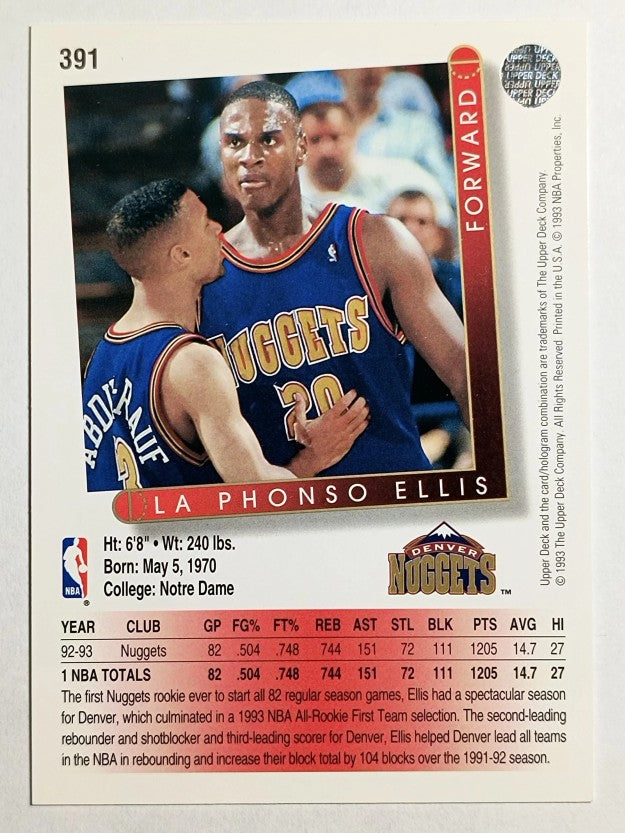 1993-94 Upper Deck #391 LaPhonso Ellis