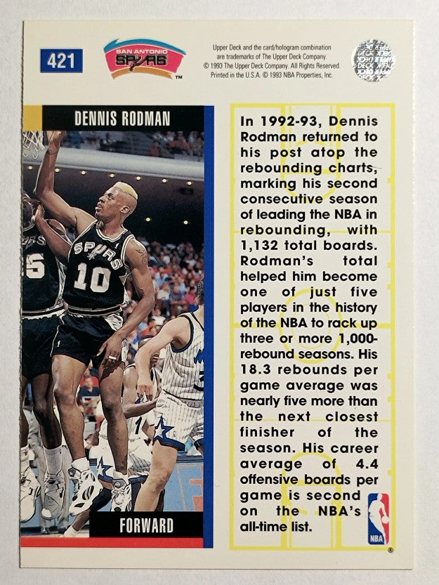 1993-94 Upper Deck #421 Dennis Rodman EB