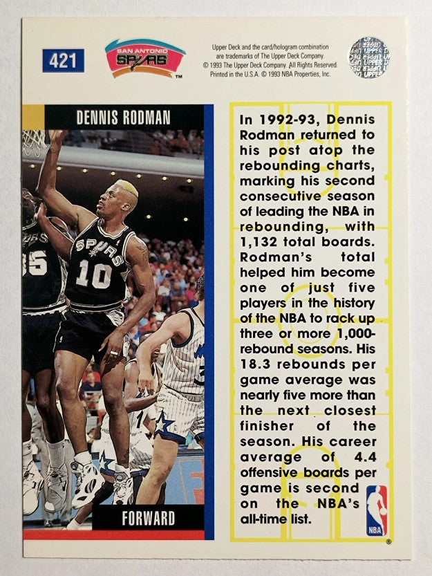 1993-94 Upper Deck #421 Dennis Rodman EB (NM)