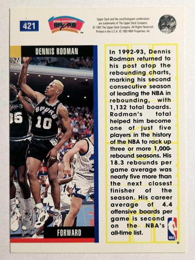 1993-94 Upper Deck #421 Dennis Rodman EB (NM)