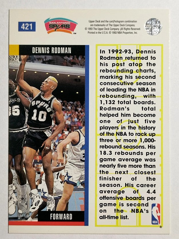 1993-94 Upper Deck #421 Dennis Rodman EB (NM)