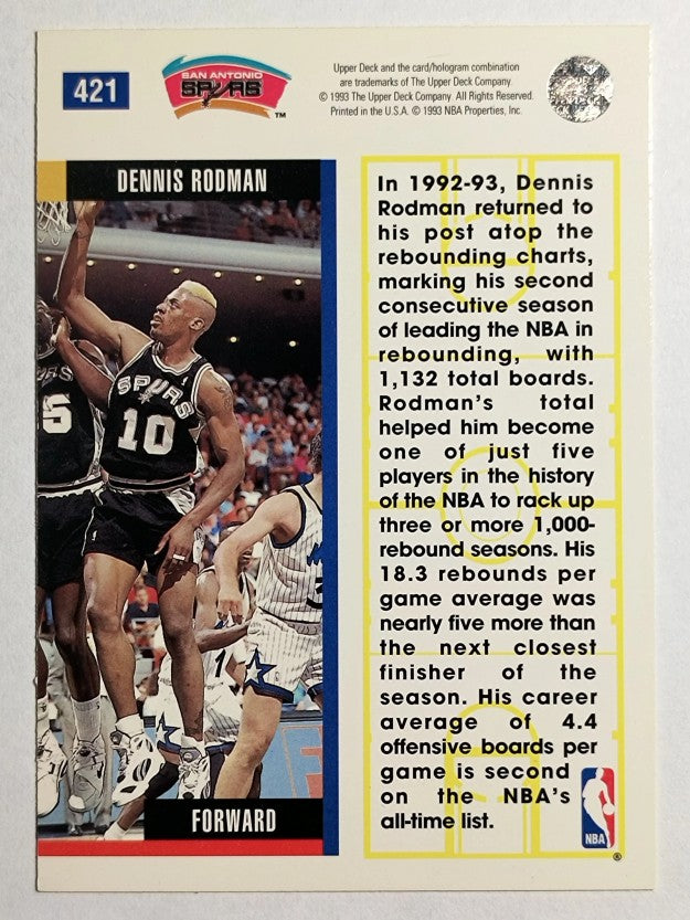 1993-94 Upper Deck #421 Dennis Rodman EB (NM)