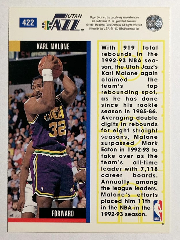 1993-94 Upper Deck #422 Karl Malone EB