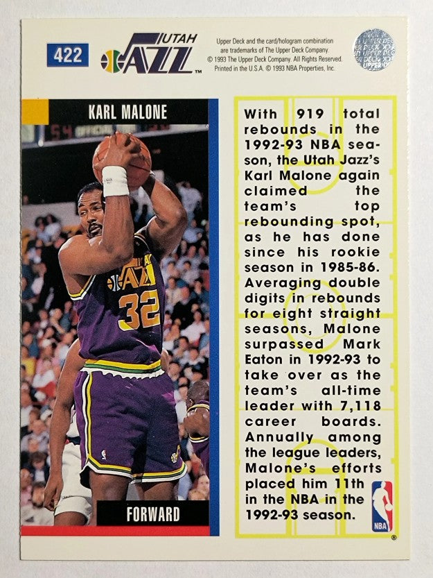 1993-94 Upper Deck #422 Karl Malone EB