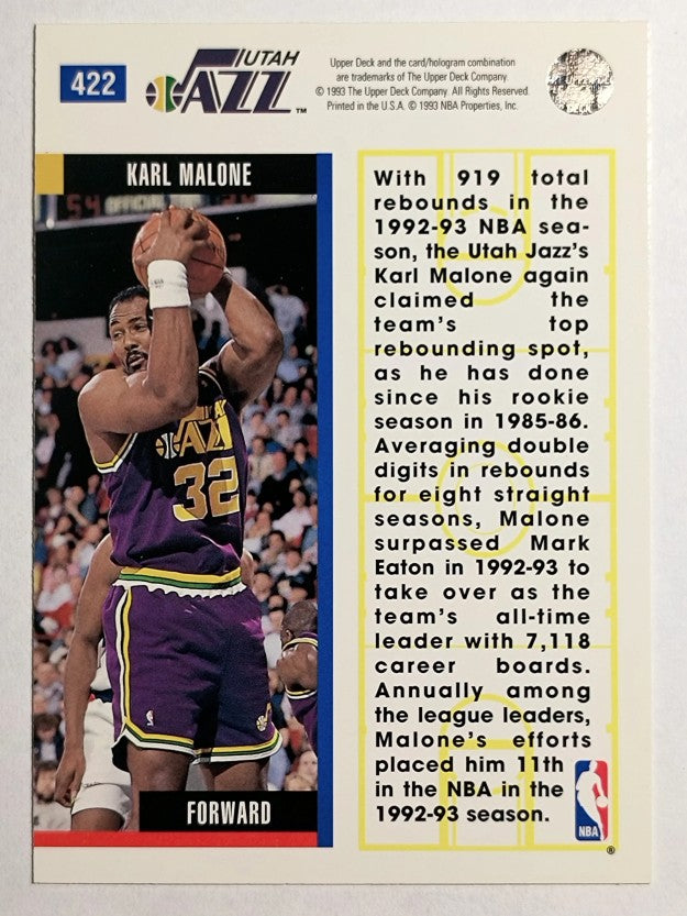 1993-94 Upper Deck #422 Karl Malone EB