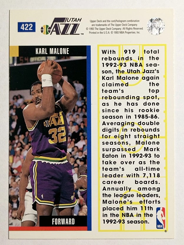 1993-94 Upper Deck #422 Karl Malone EB