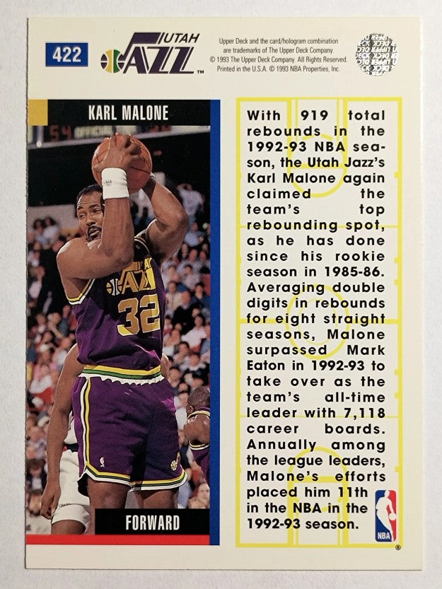 1993-94 Upper Deck #422 Karl Malone EB
