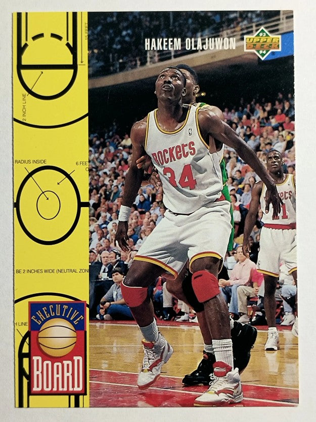 1993-94 Upper Deck #425 Hakeem Olajuwon EB (NM)
