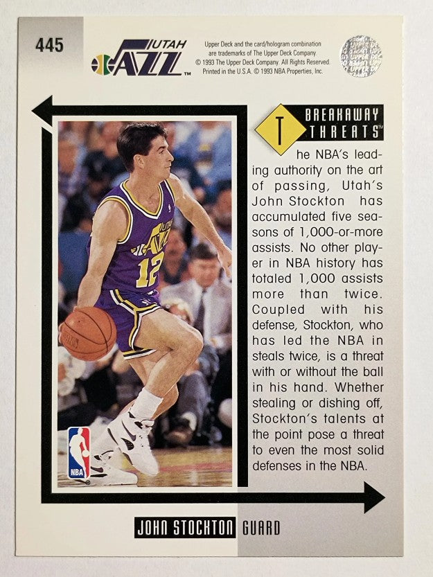 1993-94 Upper Deck #445 John Stockton BT