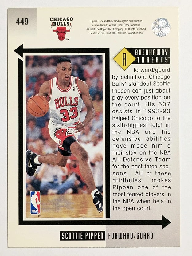 1993-94 Upper Deck #449 Scottie Pippen BT