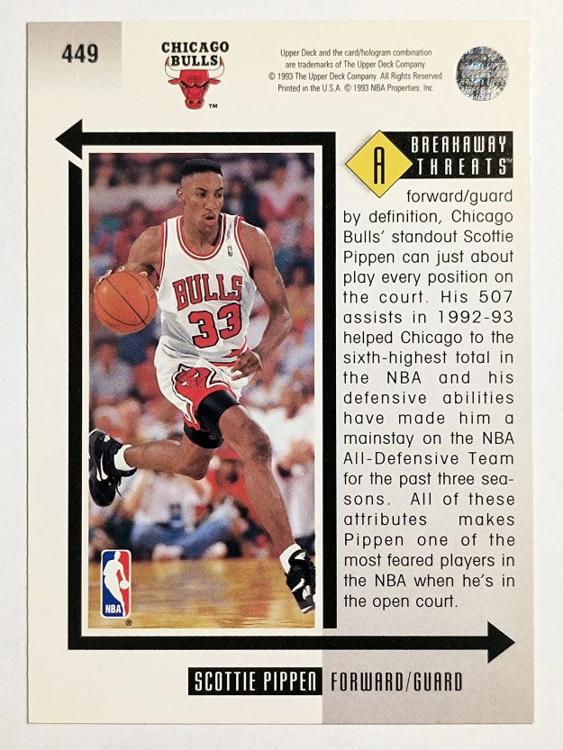 1993-94 Upper Deck #449 Scottie Pippen BT