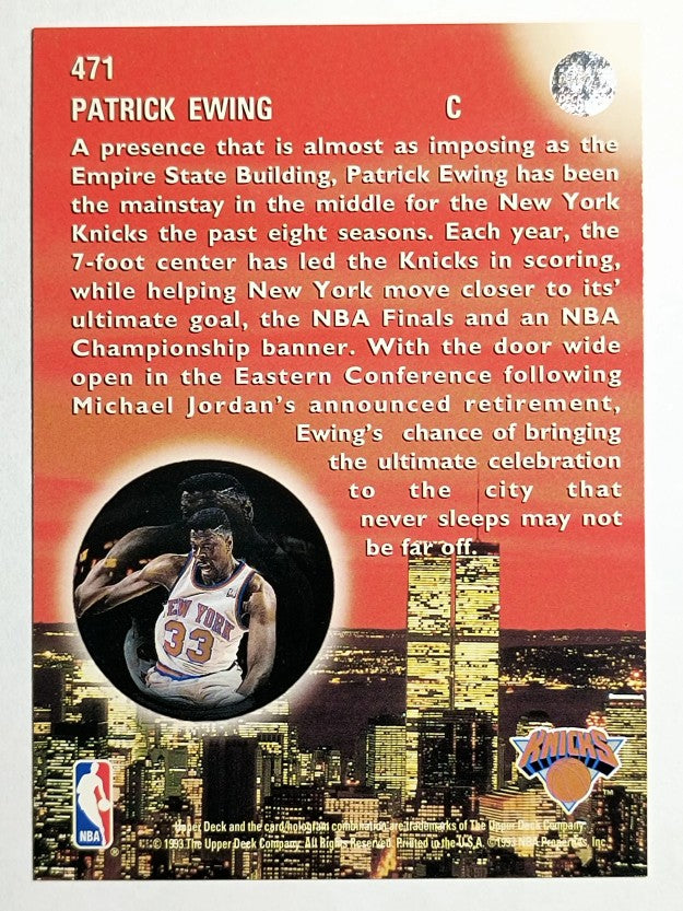 1993-94 Upper Deck #471 Patrick Ewing SKL
