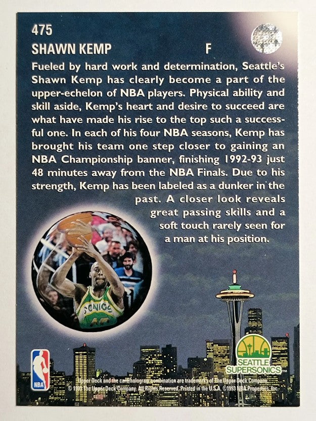 1993-94 Upper Deck #475 Shawn Kemp SKL