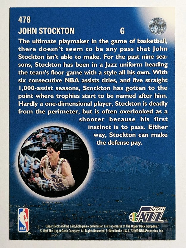 1993-94 Upper Deck #478 John Stockton SKL