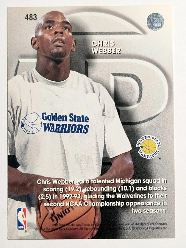 1993-94 Upper Deck #483 Chris Webber TP (NM)