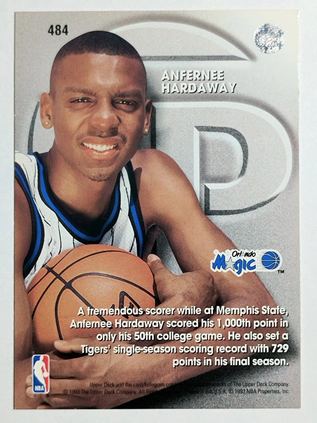 1993-94 Upper Deck #484 Anfernee Hardaway TP (EXMT)