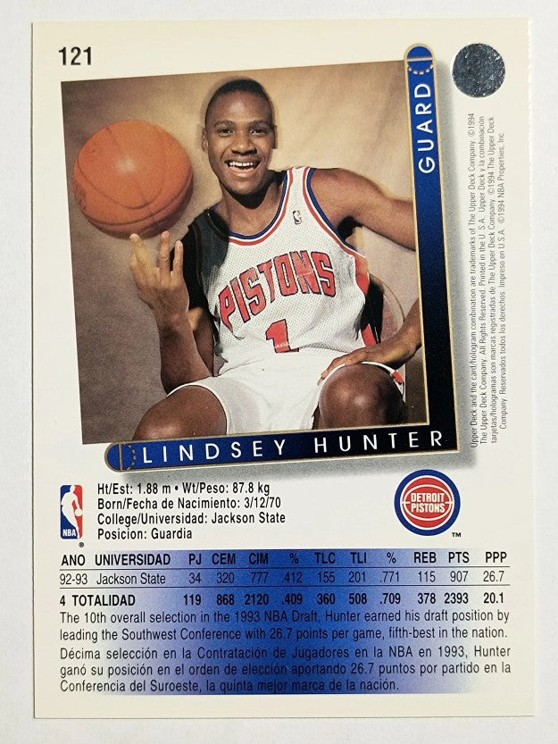 1993-94 Upper Deck International Spanish #121 Lindsey Hunter