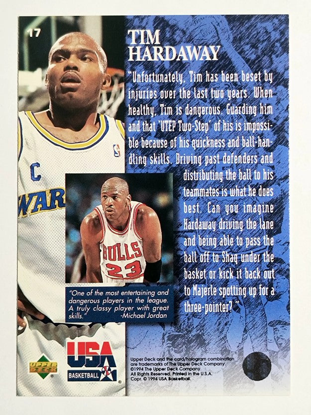 1994 Upper Deck USA #17 Tim Hardaway/The Jordan Report