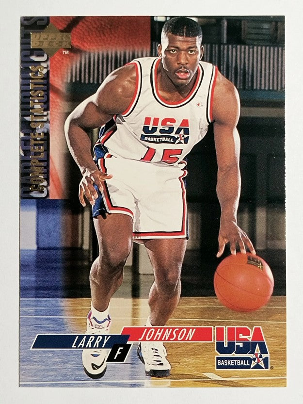 1994 Upper Deck USA #24 Larry Johnson/Career Statistics