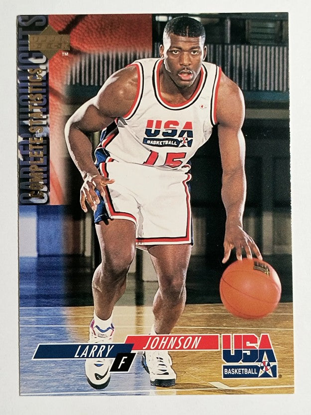 1994 Upper Deck USA #24 Larry Johnson/Career Statistics