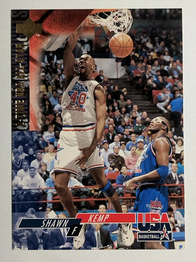 1994 Upper Deck USA #27 Shawn Kemp/2-Time NBA All-Star