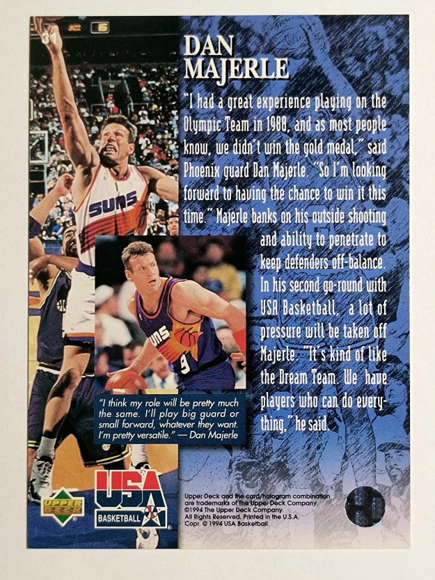 1994 Upper Deck USA #31 Dan Majerle/Player Quotebook