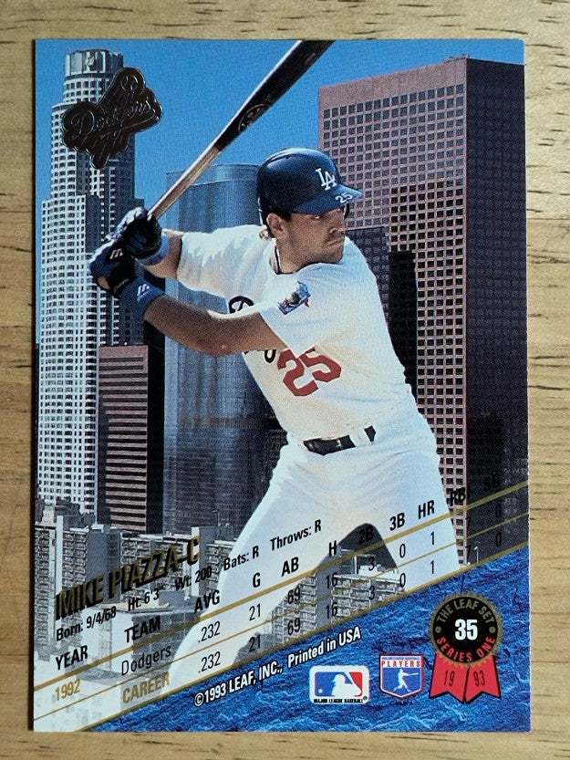 1993 Leaf #35 Mike Piazza