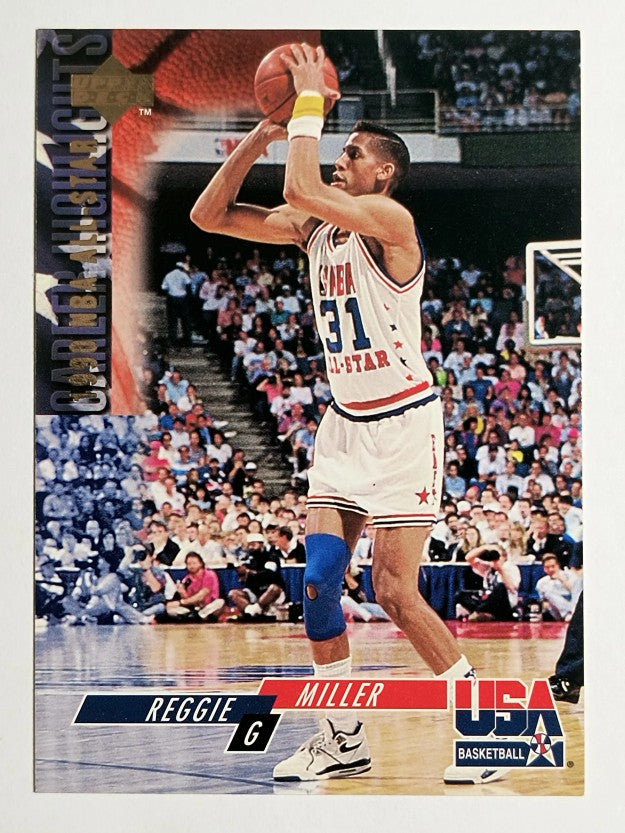 1994 Upper Deck USA #39 Reggie Miller/1990 NBA All-Star