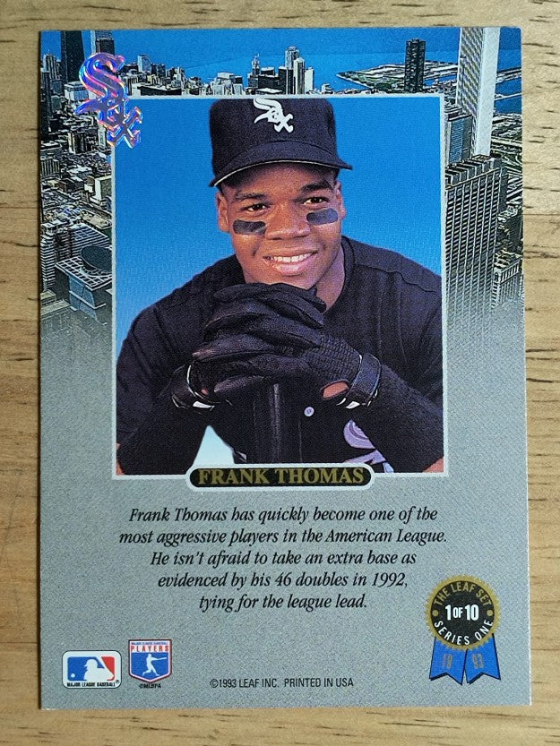 1993 Leaf Thomas #1 Frank Thomas/Aggressive