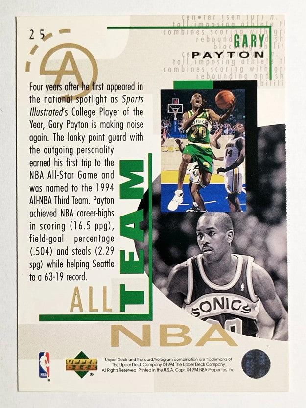 1994-95 Upper Deck #25 Gary Payton AN