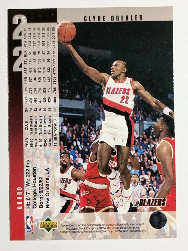 1994-95 Upper Deck #35 Clyde Drexler