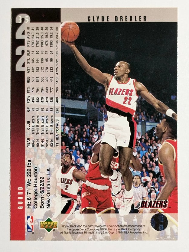 1994-95 Upper Deck #35 Clyde Drexler