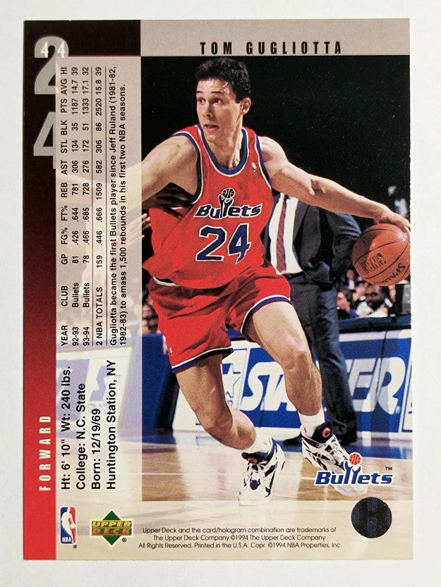 1994-95 Upper Deck #44 Tom Gugliotta
