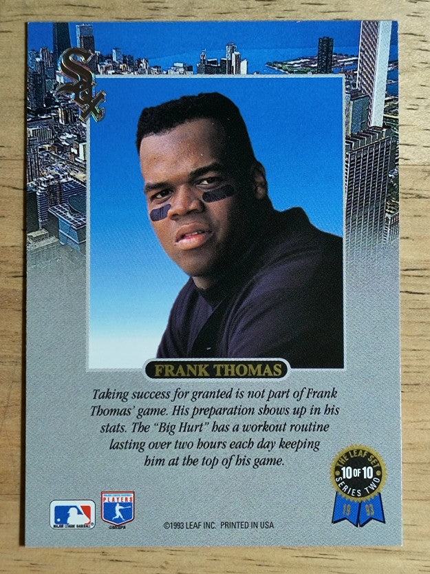 1993 Leaf Thomas #10 Frank Thomas/Preparation