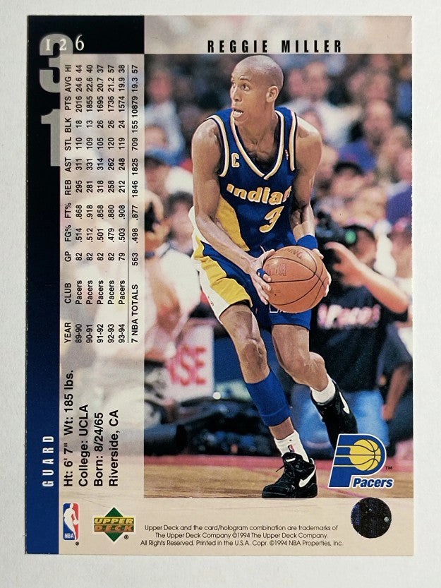 1994-95 Upper Deck #126 Reggie Miller