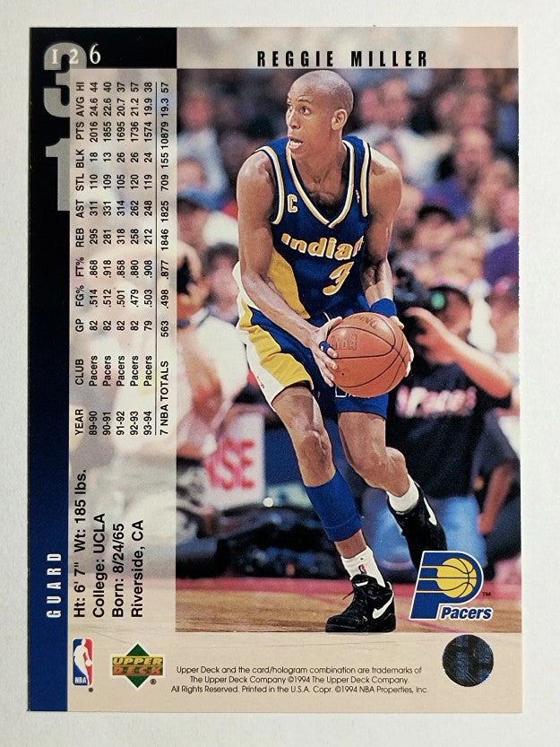 1994-95 Upper Deck #126 Reggie Miller