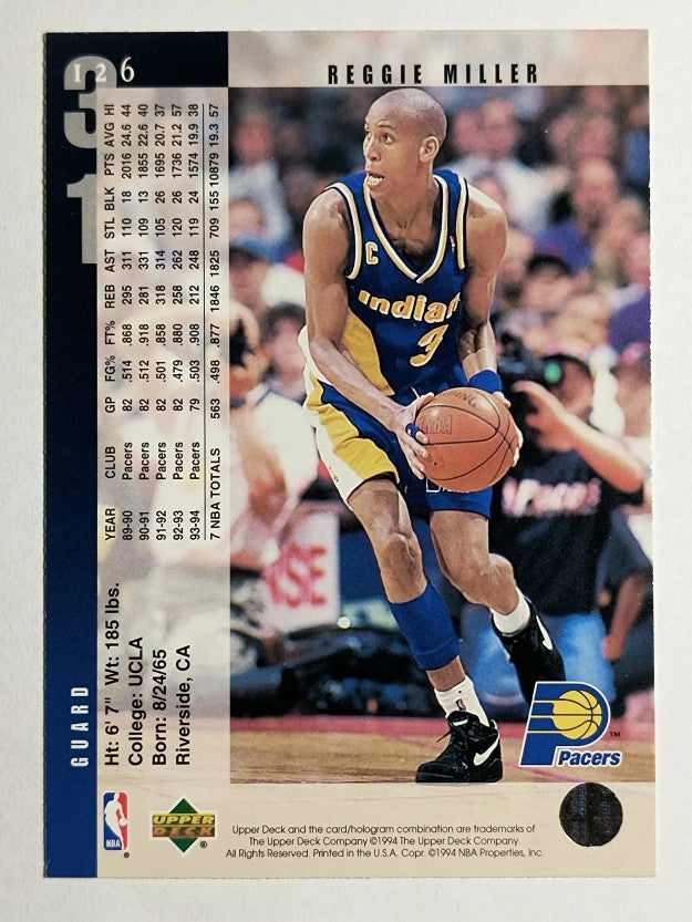 1994-95 Upper Deck #126 Reggie Miller