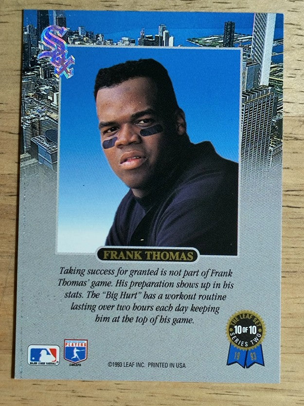 1993 Leaf Thomas #10 Frank Thomas/Preparation