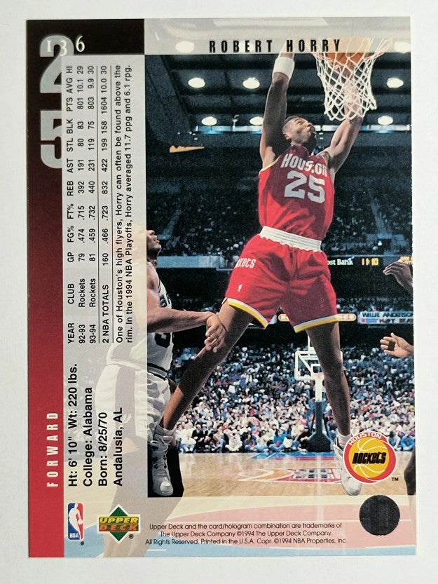 1994-95 Upper Deck #136 Robert Horry