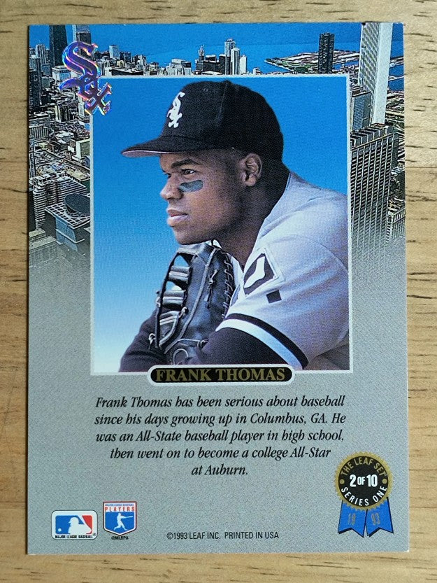 1993 Leaf Thomas #2 Frank Thomas/Serious
