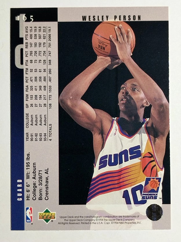 1994-95 Upper Deck #165 Wesley Person RC