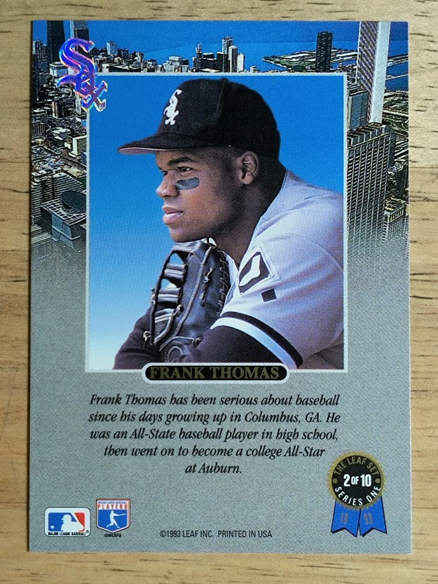 1993 Leaf Thomas #2 Frank Thomas/Serious