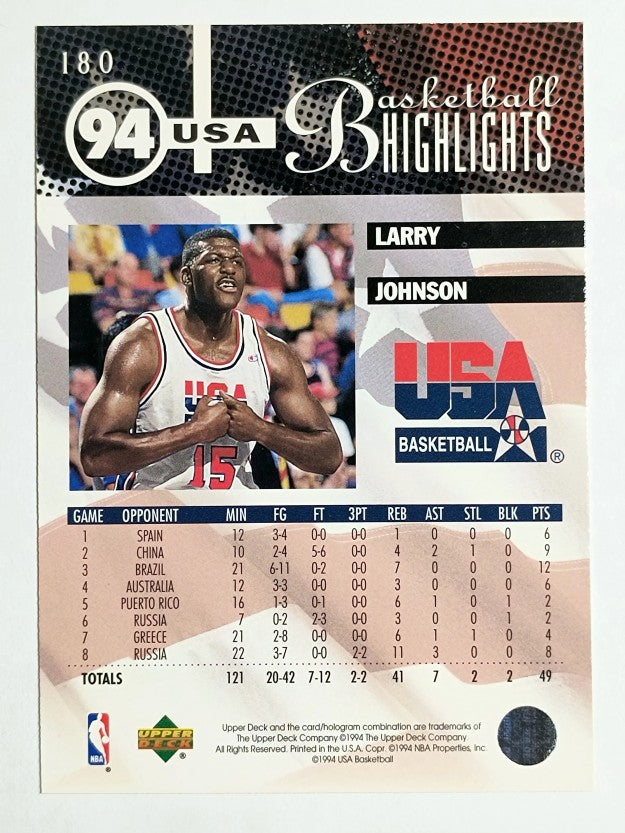 1994-95 Upper Deck #180 Larry Johnson USA