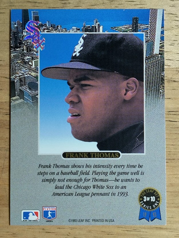 1993 Leaf Thomas #3 Frank Thomas/Intense