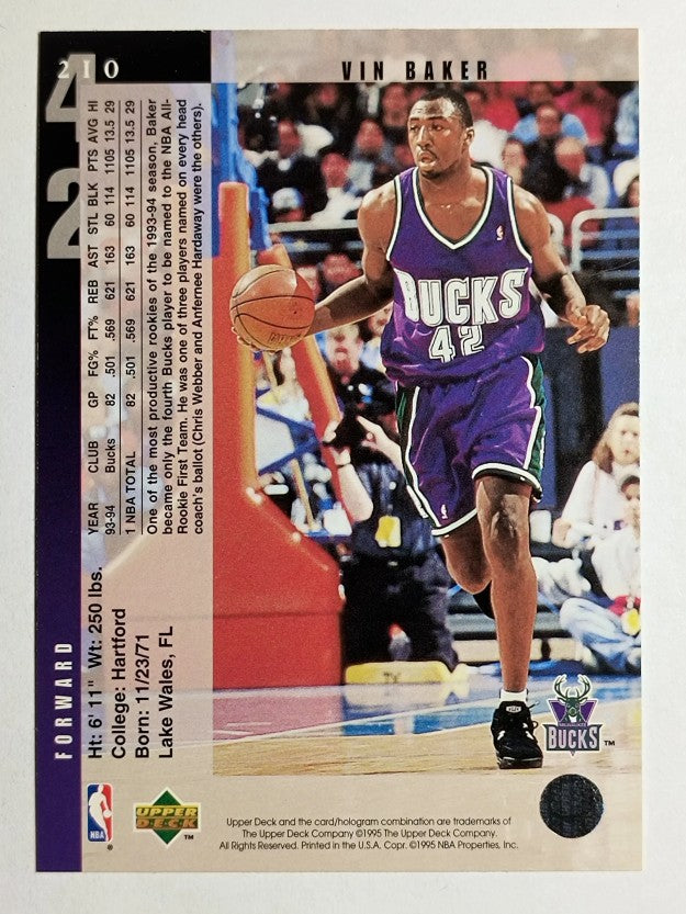 1994-95 Upper Deck #210 Vin Baker