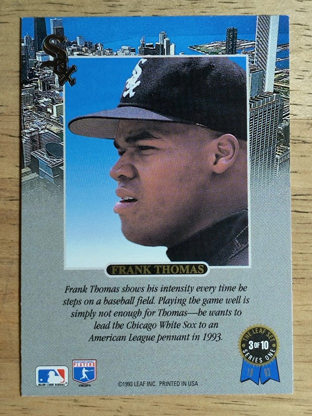 1993 Leaf Thomas #3 Frank Thomas/Intense