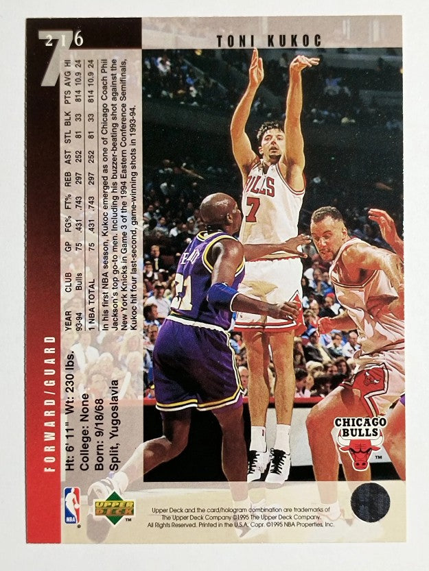 1994-95 Upper Deck #216 Toni Kukoc