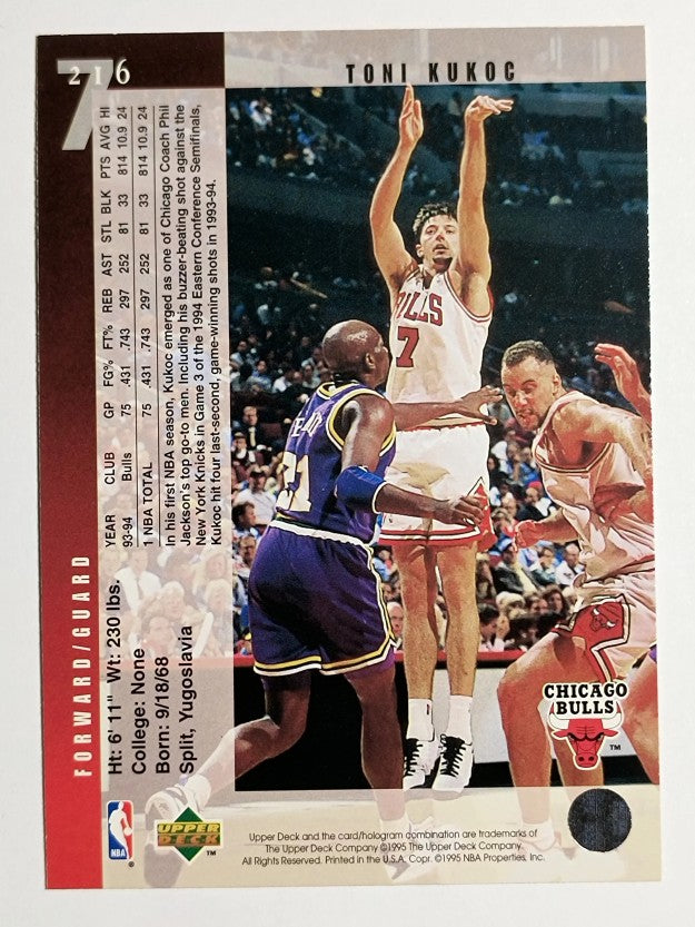 1994-95 Upper Deck #216 Toni Kukoc